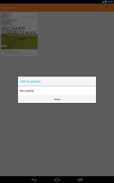 Press New playlist.Key in a name for the playlist.