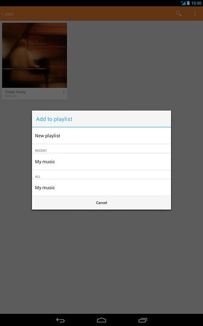Press the required playlist.