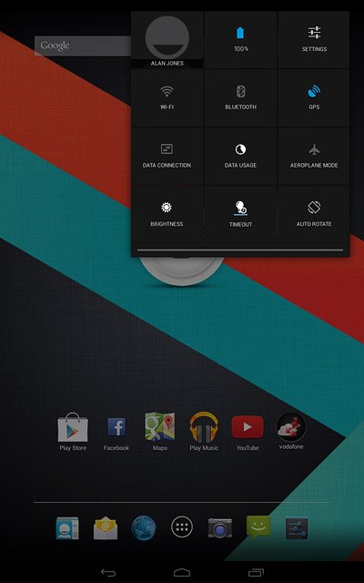 Slide your finger downwards starting from the top right side of the display.Press Data usage.