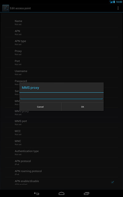 Key in 212.183.137.012 and press OK.