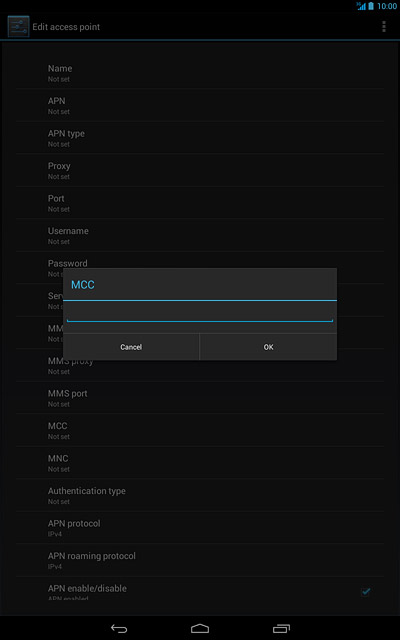 Key in 234 and press OK.