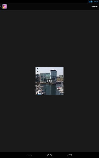 Press the required video clip.