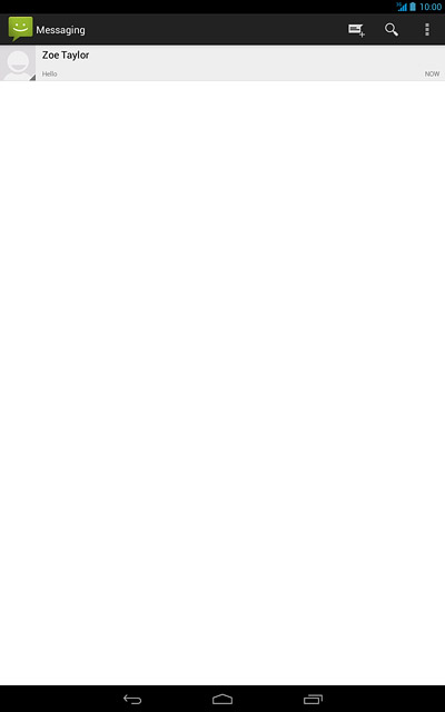 Press the home icon to return to the home screen.