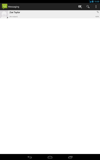 Press the home icon to return to the home screen.