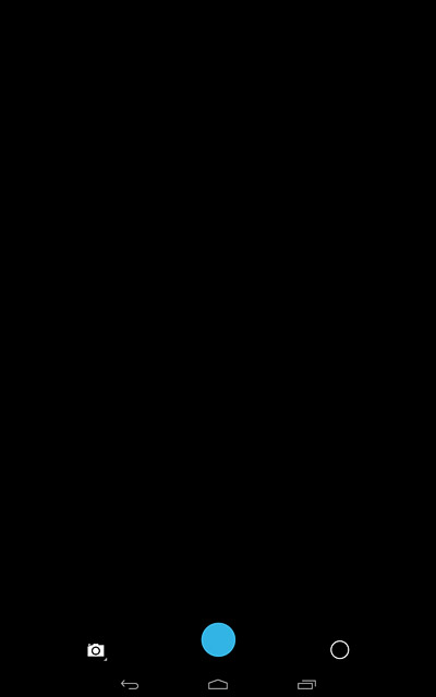 If the camera is turned on:Press the camera icon.