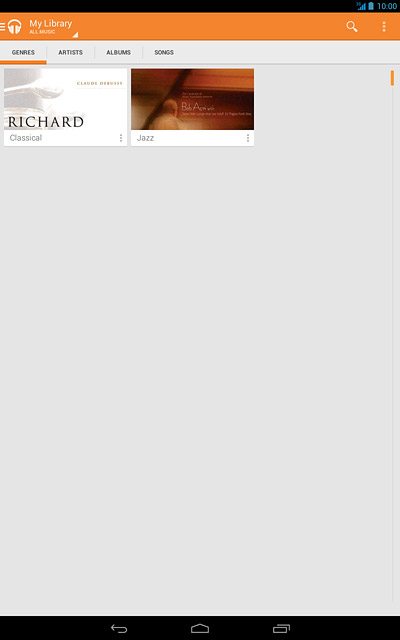 Press the required category.Go to the required audio file.