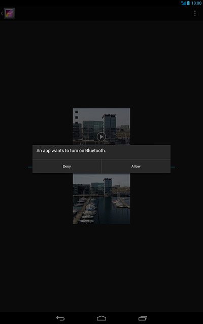 If Bluetooth is turned off:Press Allow to turn on Bluetooth.