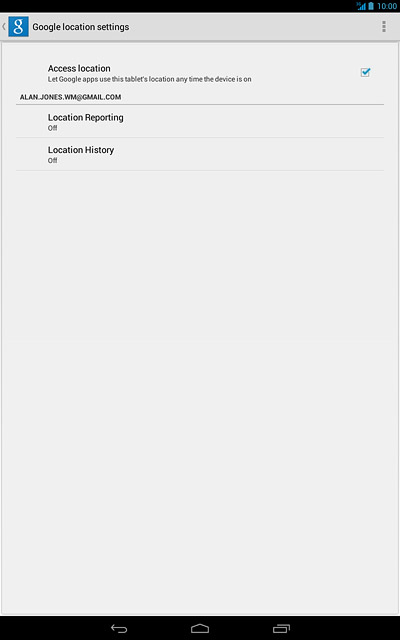 Press the home icon to return to the home screen.