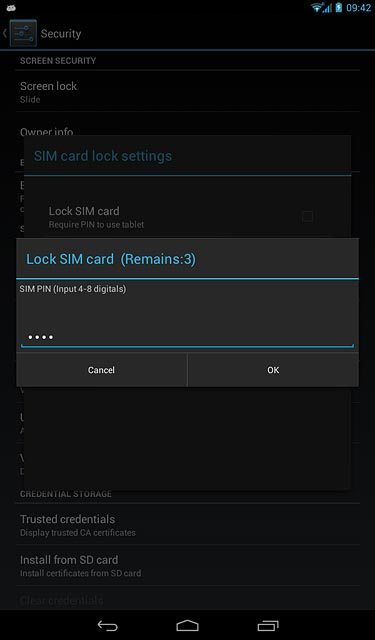 Key in your PIN and press OK.