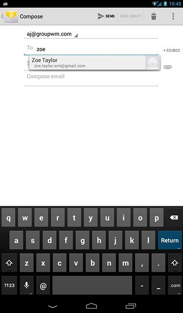 Key in the first letters of the required contact.Matching contacts are displayed.Press the required contact.Repeat the procedure to add more recipients.