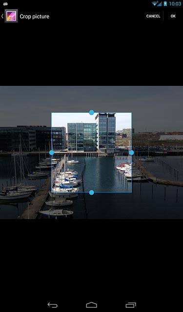 Drag the frame to the required position to select the required detail.