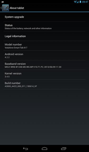 Press System upgrade.