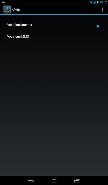 Press the home icon to return to the home screen.