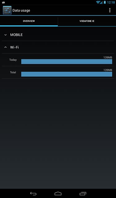 Press the home icon to return to the home screen.
