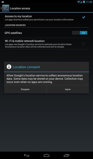 If you turn on the function:Press Agree.