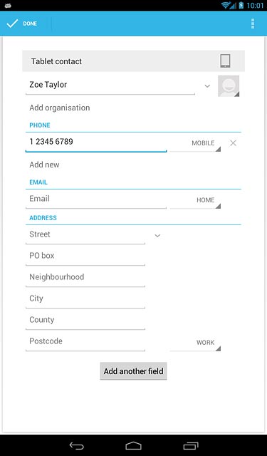 Press the drop down list next to the phone number.