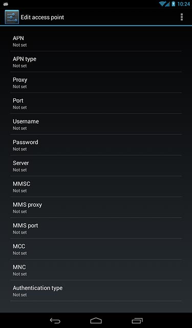 Press Authentication type.