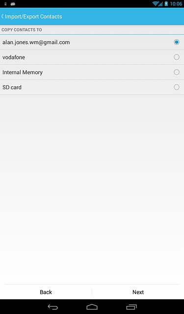 Press ‹the name of your SIM›.