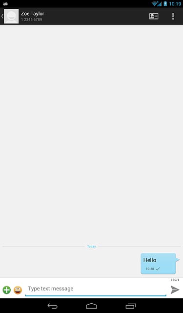 Press the home icon to return to the home screen.