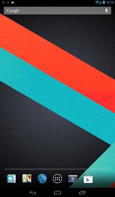 Press the menu icon.