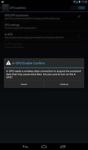 If you turn on the function:Press Continue.