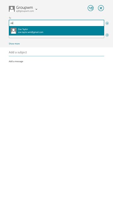 Press the required contact.Repeat the procedure to add more recipients.