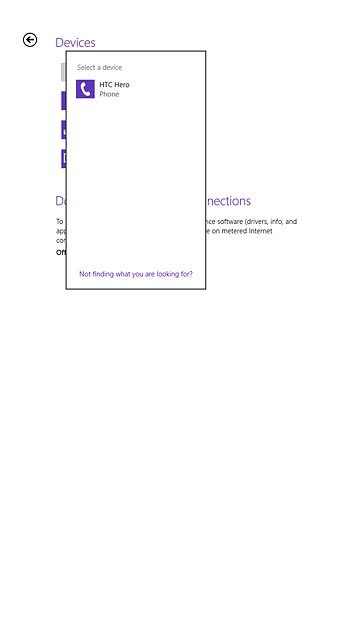 Press the required Bluetooth device.Follow the instructions on the display to pair the Bluetooth device with your tablet.The new device is displayed on the list of paired devices.