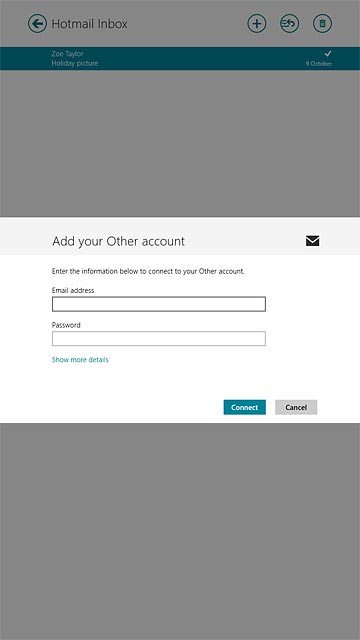 Press the field below 