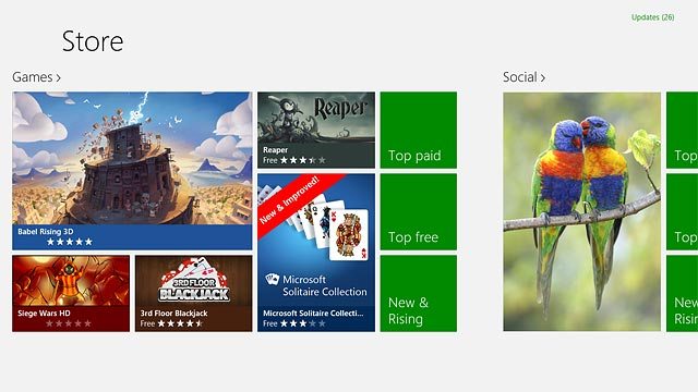 To search by category:Slide your finger left on the display.Press the required category.