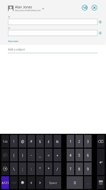 Press the required numbers or the required symbols.