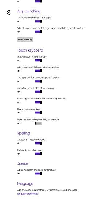 Press Language preferences.