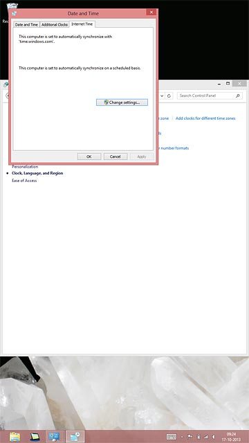 Press Change settings....