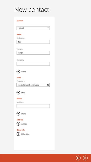 Press the drop down list below 