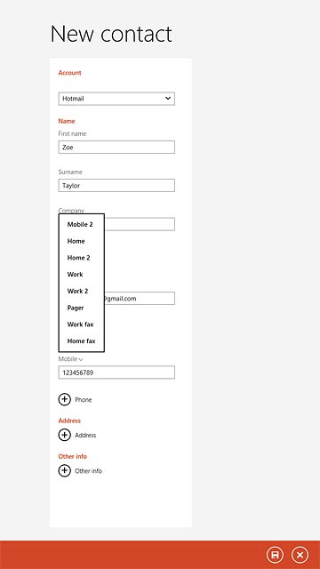 Press the required number type.