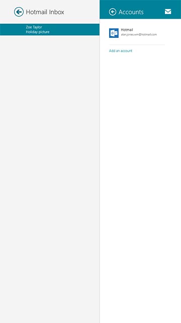 Press Add an account.