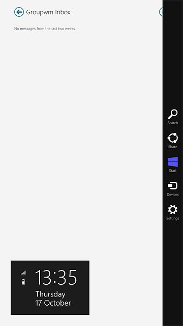 Slide your finger left starting from the right edge of your tablet.Press Settings.