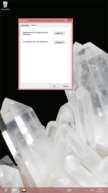 Press the Security tab.