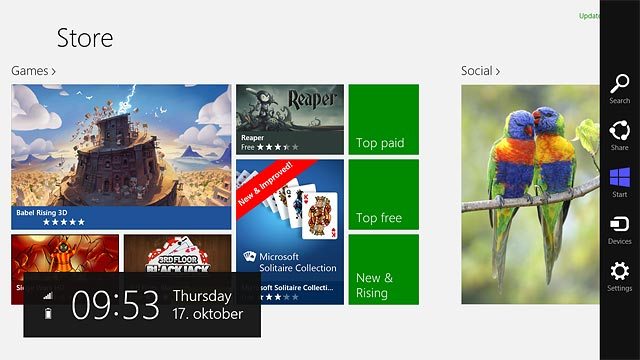 To search by name:Slide your finger left starting from the right edge of your tablet.Press Search.