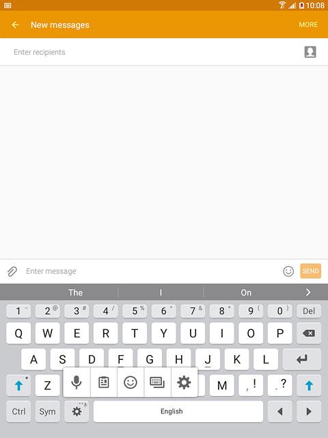 Press the settings icon.