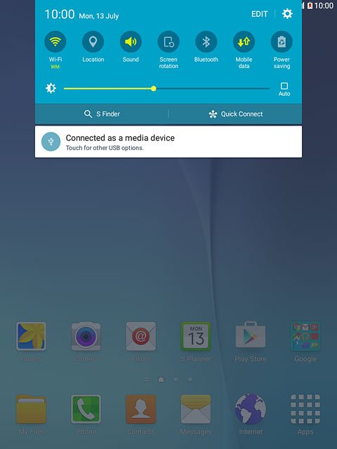 If you turn off the function:Press and drag the indicator next to the brightness icon right or left to set the display brightness.