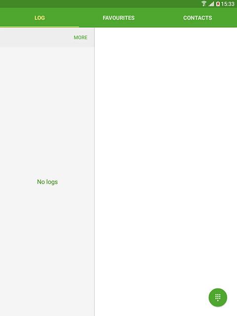 Press the keypad icon.
