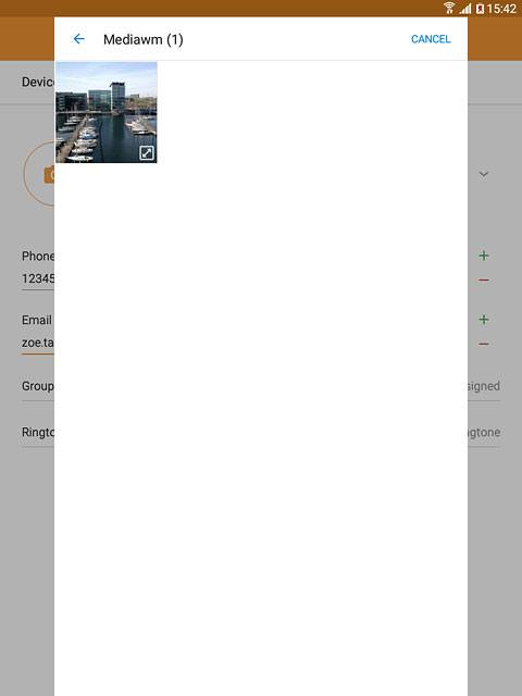 Go to the required folder.Press the required picture.