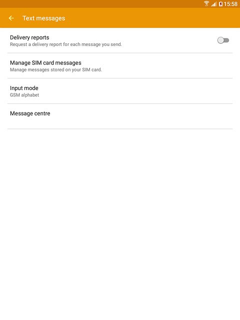 Press Message centre.