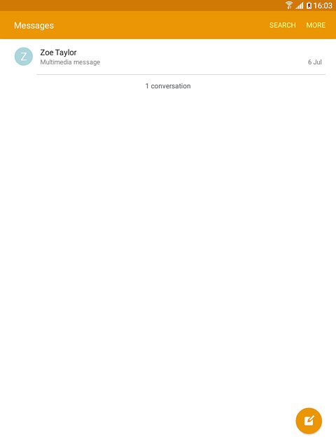 Press the required sender.