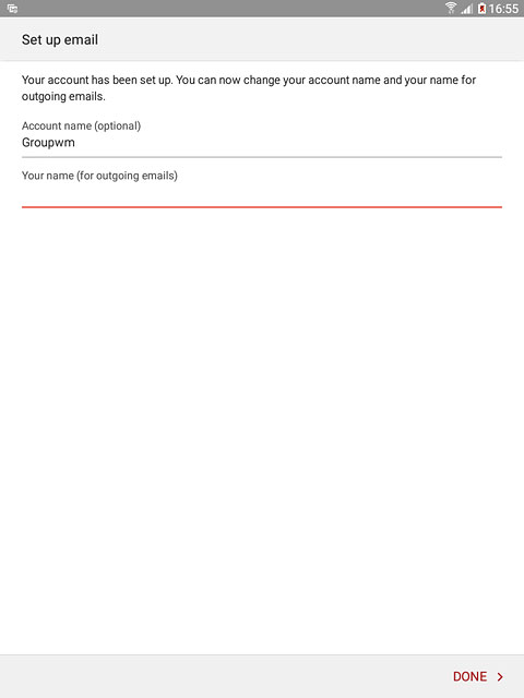 Press the field below 