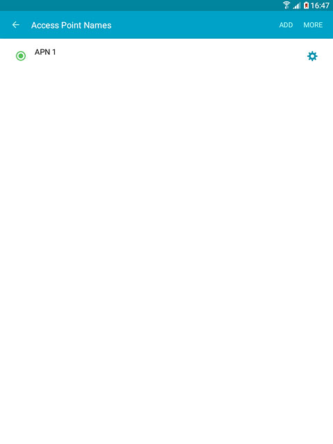 Press the field next to the data connection to fill in the field.