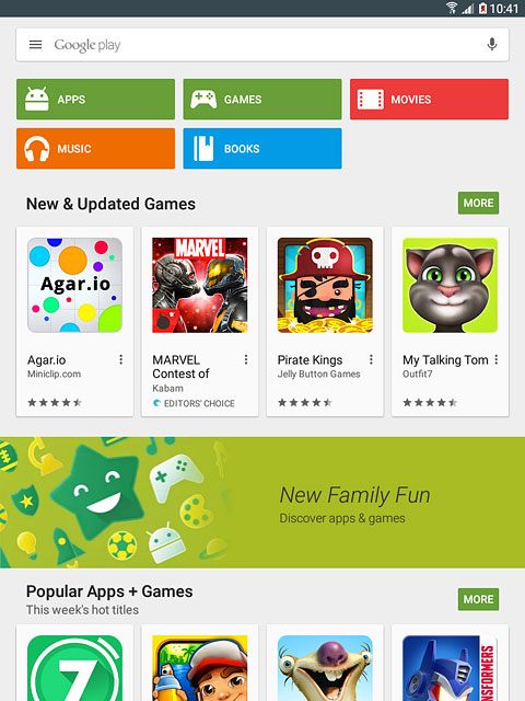 To search by category:Press APPS or GAMES.