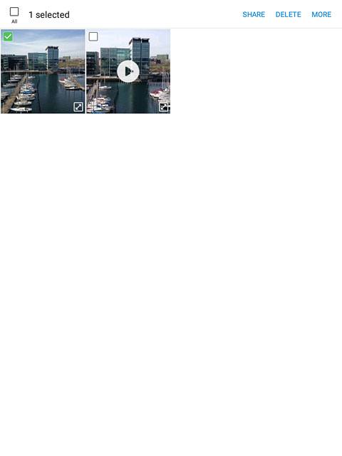 Press SHARE.Select one of the following options:Via picture message, go to 3a.Via Gmail message, go to 3b.Via email message, go to 3c.