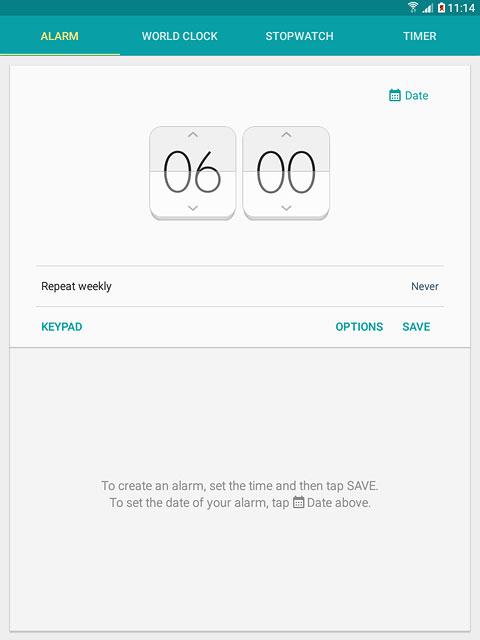 Press arrow up and arrow down next to hours and minutes to set the time.