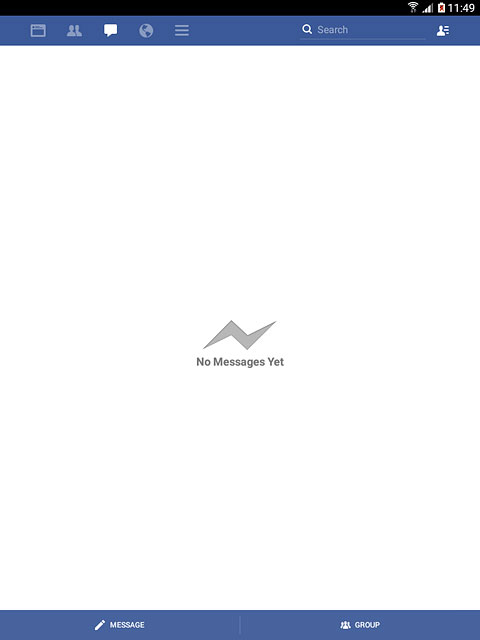 If this is the first time you use the function:Follow the instructions on the display to install Facebook Messenger.Press MESSAGE.